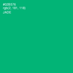 #02B576 - Jade Color Image