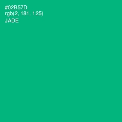 #02B57D - Jade Color Image