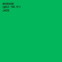 #02B65B - Jade Color Image