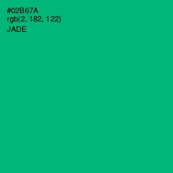 #02B67A - Jade Color Image