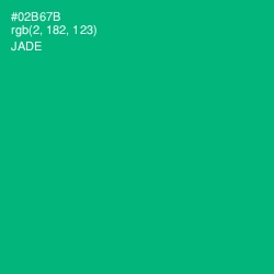 #02B67B - Jade Color Image