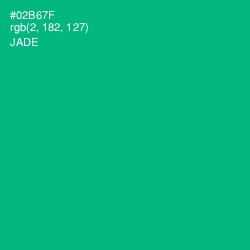 #02B67F - Jade Color Image