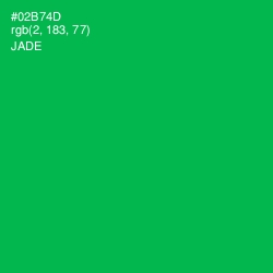 #02B74D - Jade Color Image