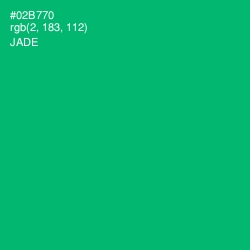 #02B770 - Jade Color Image