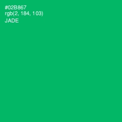 #02B867 - Jade Color Image