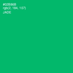 #02B86B - Jade Color Image