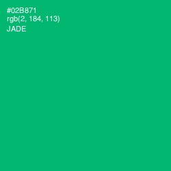 #02B871 - Jade Color Image