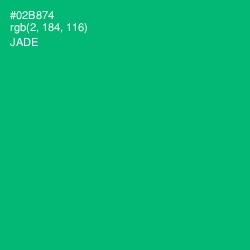 #02B874 - Jade Color Image