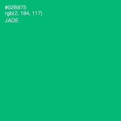 #02B875 - Jade Color Image