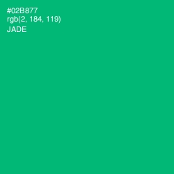 #02B877 - Jade Color Image