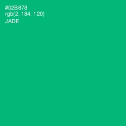 #02B878 - Jade Color Image