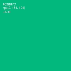 #02B87C - Jade Color Image