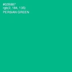 #02B887 - Persian Green Color Image