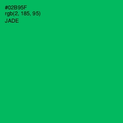 #02B95F - Jade Color Image