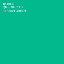 #02B98D - Persian Green Color Image