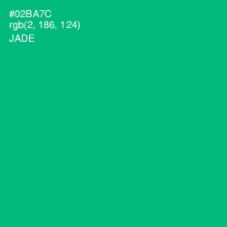 #02BA7C - Jade Color Image