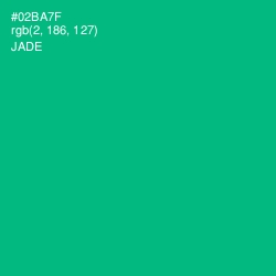 #02BA7F - Jade Color Image