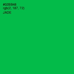 #02BB48 - Jade Color Image