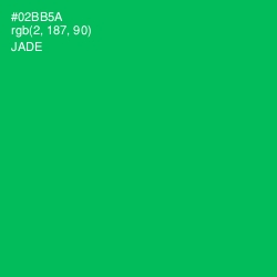 #02BB5A - Jade Color Image