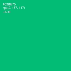 #02BB75 - Jade Color Image