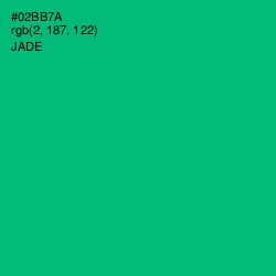 #02BB7A - Jade Color Image