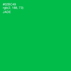 #02BC49 - Jade Color Image