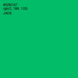 #02BC67 - Jade Color Image