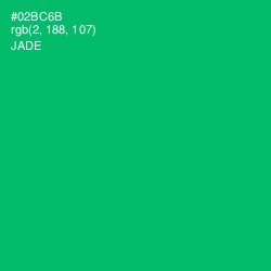 #02BC6B - Jade Color Image