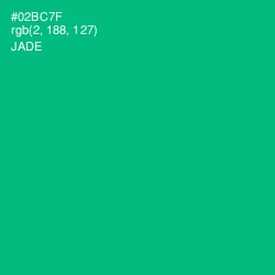#02BC7F - Jade Color Image