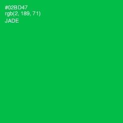 #02BD47 - Jade Color Image