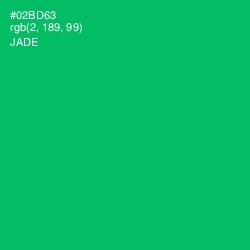 #02BD63 - Jade Color Image