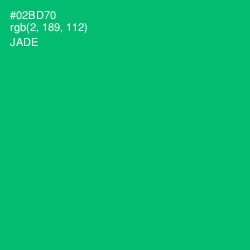 #02BD70 - Jade Color Image