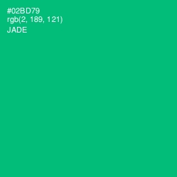 #02BD79 - Jade Color Image