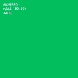 #02BE5D - Jade Color Image