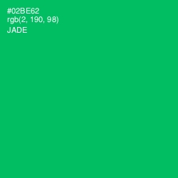#02BE62 - Jade Color Image