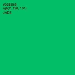 #02BE65 - Jade Color Image