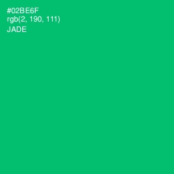 #02BE6F - Jade Color Image