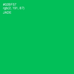 #02BF57 - Jade Color Image