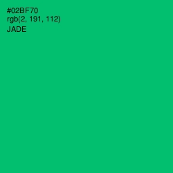 #02BF70 - Jade Color Image