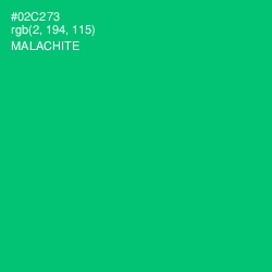 #02C273 - Malachite Color Image