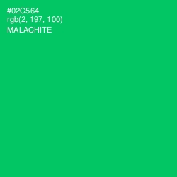 #02C564 - Malachite Color Image