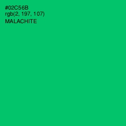 #02C56B - Malachite Color Image