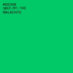 #02C968 - Malachite Color Image
