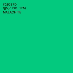 #02C97D - Malachite Color Image