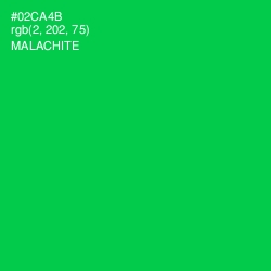 #02CA4B - Malachite Color Image