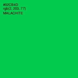 #02CB4D - Malachite Color Image