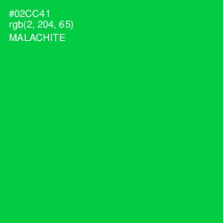 #02CC41 - Malachite Color Image