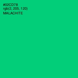 #02CD78 - Malachite Color Image