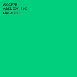 #02CF7E - Malachite Color Image