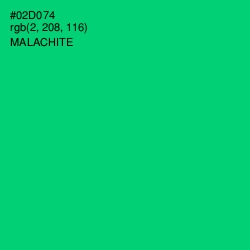 #02D074 - Malachite Color Image